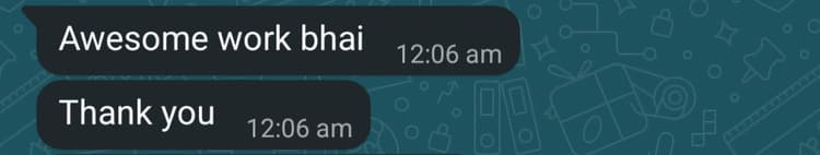 Client feedback 2