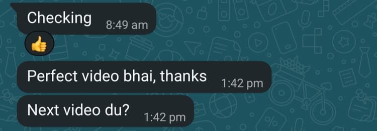 Client feedback 3